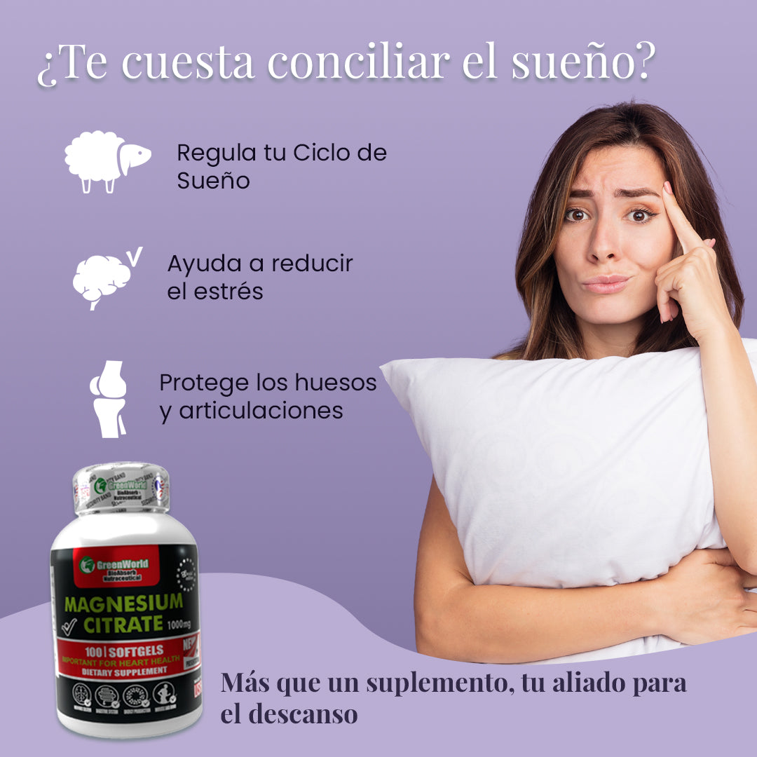 Citrato de Magnesio: Tu Aliado para Noches de Descanso Profundo