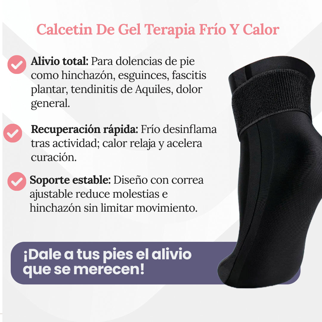 Calcetin de Gel Terapia Frio Y Calor